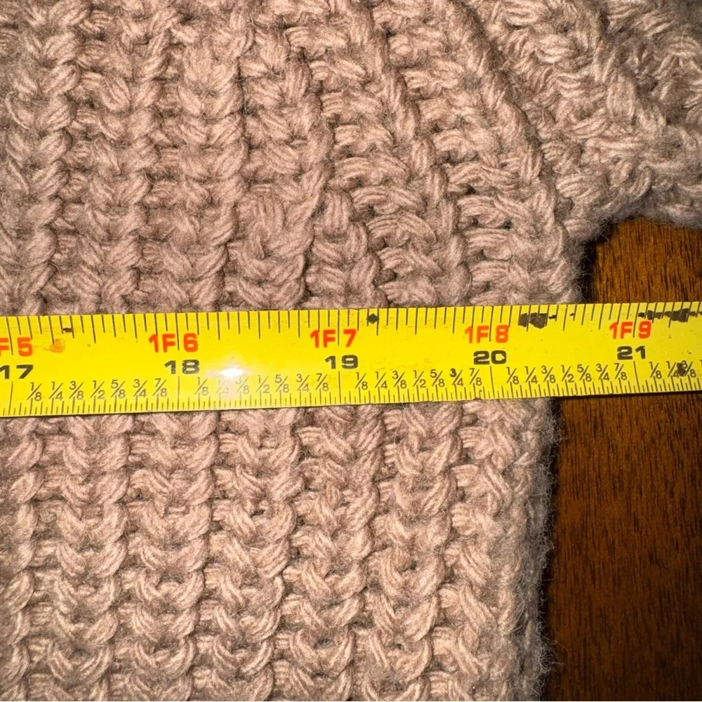 Far Afield Hamish Ribbed Knit Sweater Cornstalk Tan Wool Alpaca Size Small 1